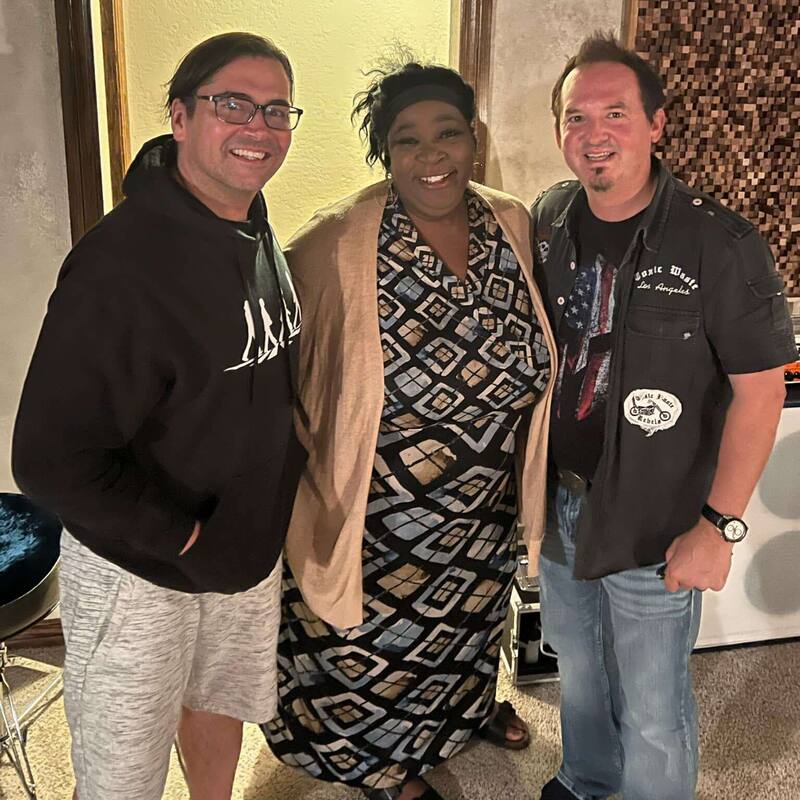 Myra Beasley and the band